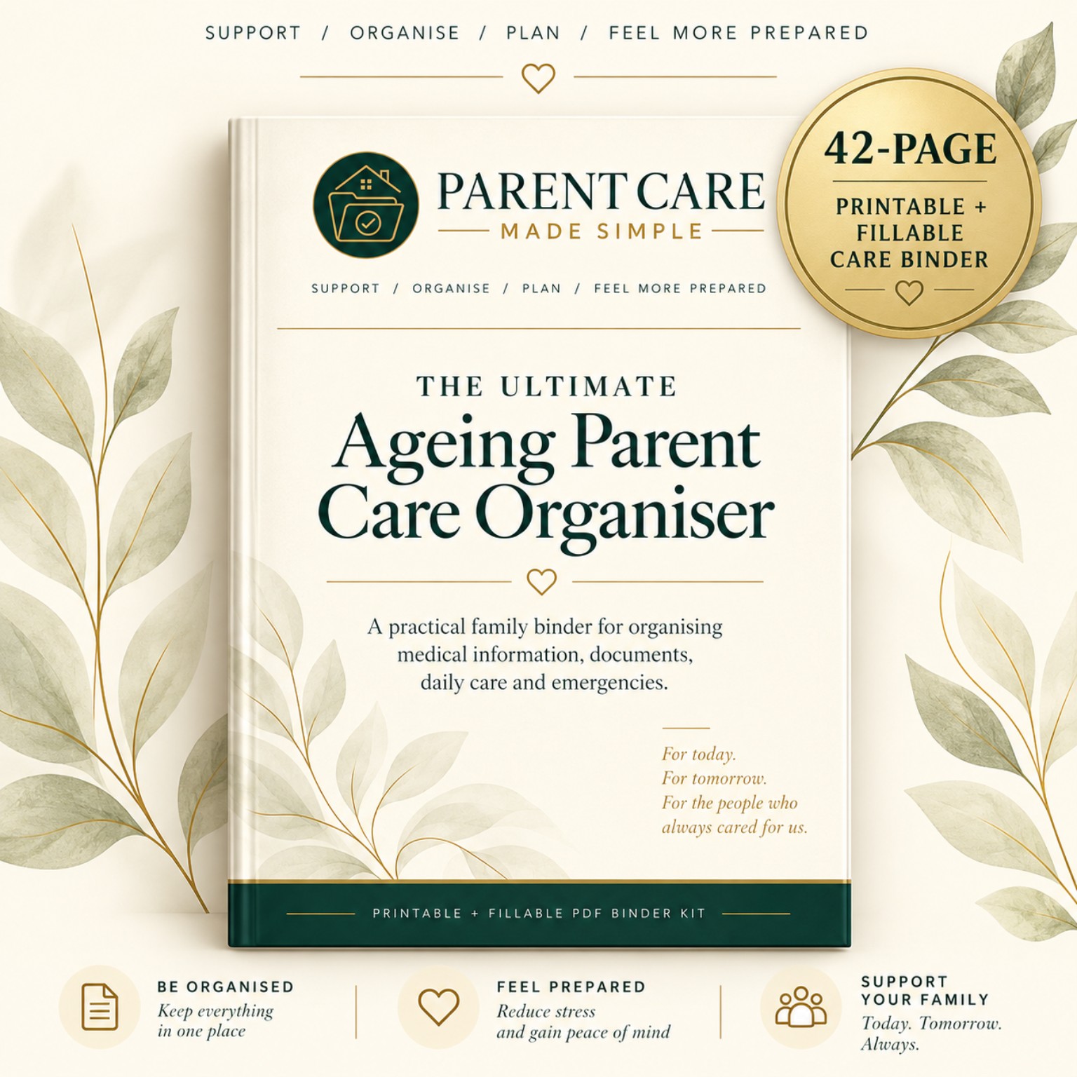 The Ultimate Ageing Parent Care Organiser cover